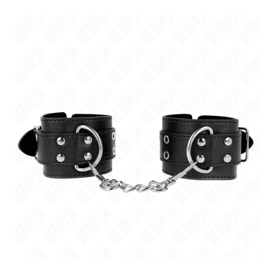 KINK - APPUI-POIGNETS DOUBLE BOUCLE NOIR AJUSTABLE 19-26 CM